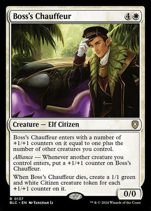 Boss's Chauffeur (137) [Bloomburrow Commander]