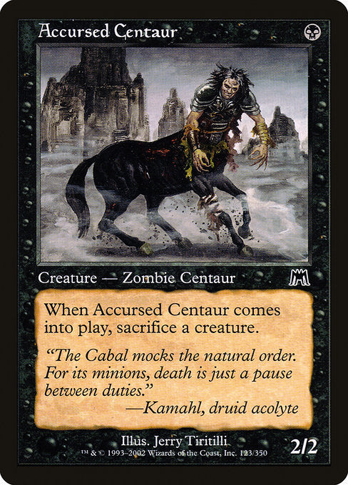Accursed Centaur (123) [Onslaught]