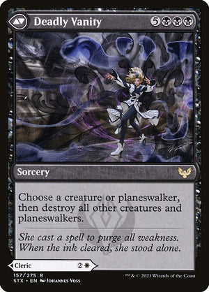 Selfless Glyphweaver // Deadly Vanity (157) [Strixhaven: School of Mages] Reverse