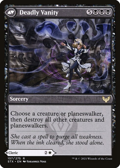 Selfless Glyphweaver // Deadly Vanity (157) [Strixhaven: School of Mages] Reverse