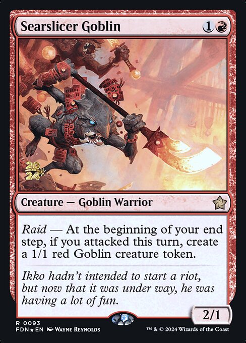 Searslicer Goblin (93s) [Foundations Promos]