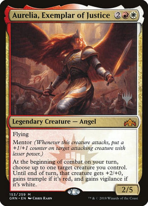 Aurelia, Exemplar of Justice (153p) [Guilds of Ravnica Promos]