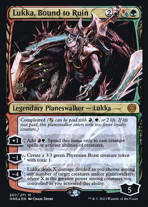 Lukka, Bound to Ruin (207s) [Phyrexia: All Will Be One Promos]