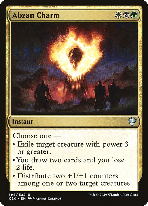 Abzan Charm (199) [Commander 2020]