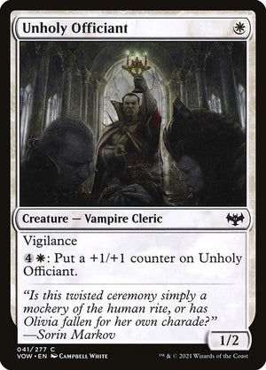 Unholy Officiant (41) [Innistrad: Crimson Vow]