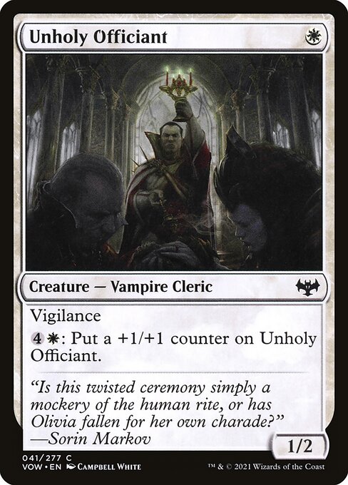 Unholy Officiant (41) [Innistrad: Crimson Vow]