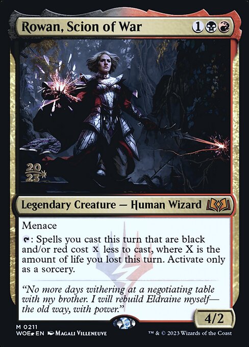 Rowan, Scion of War (211s) [Wilds of Eldraine Promos]