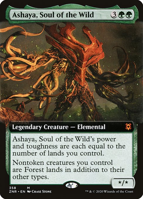 Ashaya, Soul of the Wild (358) [Zendikar Rising] [Extended Art]