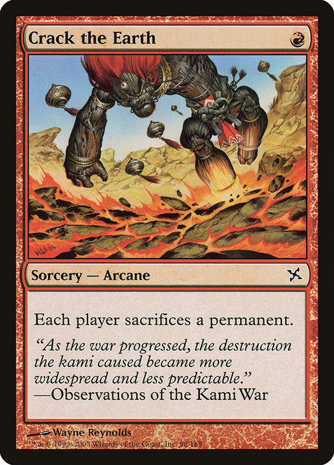 Crack the Earth (98) [Betrayers of Kamigawa]