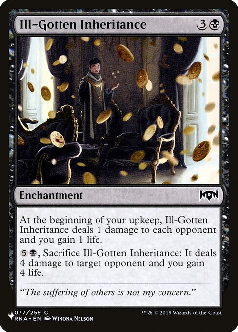Ill-Gotten Inheritance (RNA-77) [The List]