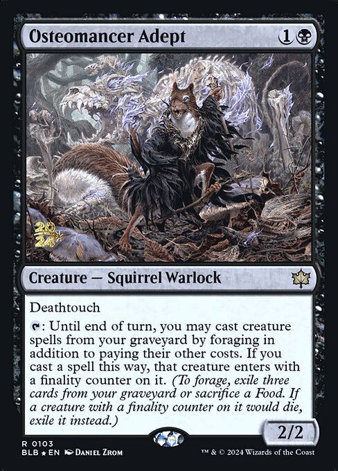 Osteomancer Adept (103s) [Bloomburrow Promos]