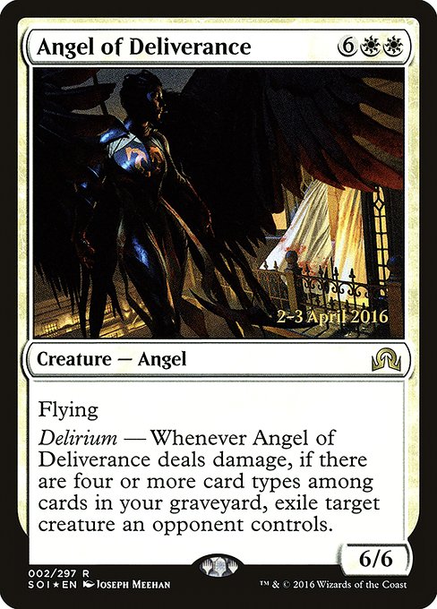 Angel of Deliverance (2s) [Shadows over Innistrad Promos]
