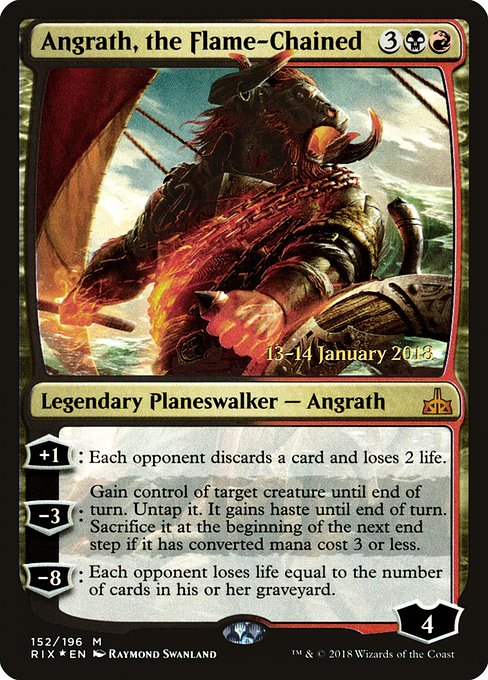 Angrath, the Flame-Chained (152s) [Rivals of Ixalan Promos]