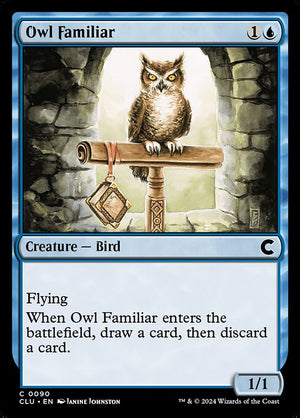Owl Familiar (90) [Ravnica: Clue Edition]