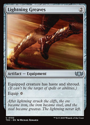 Lightning Greaves (102) [Tarkir: Dragonstorm Commander]