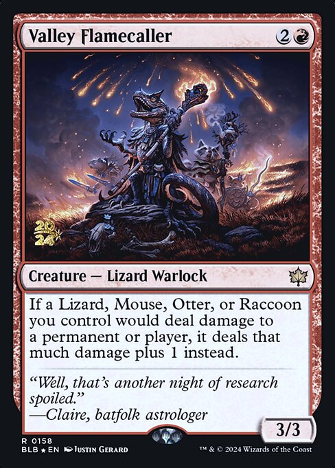 Valley Flamecaller (158s) [Bloomburrow Promos]