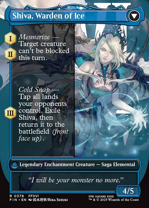 Jill, Shiva's Dominant // Shiva, Warden of Ice (378) [Final Fantasy]