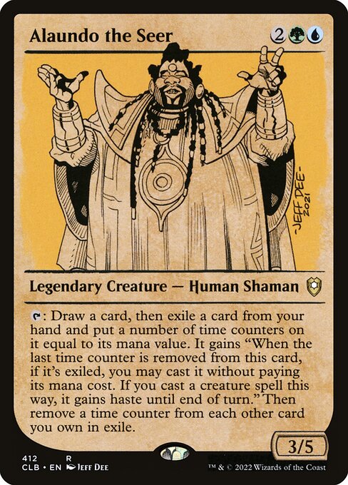 Alaundo the Seer (412) [Commander Legends: Battle for Baldur's Gate] [Showcase]