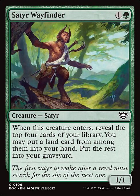 Satyr Wayfinder (106) [Edge of Eternities Commander]