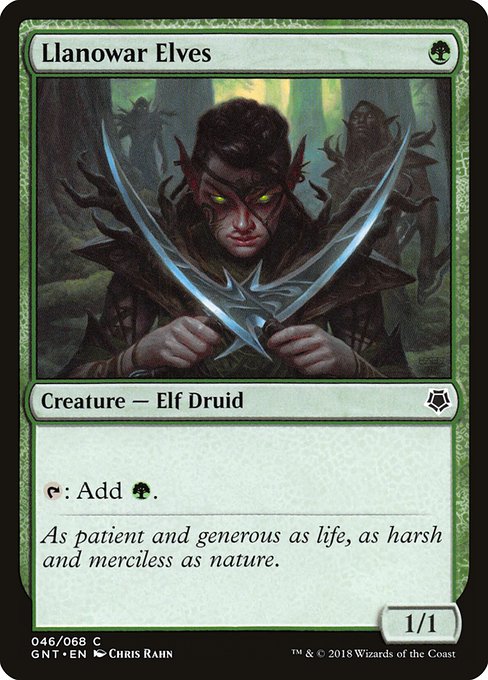 Llanowar Elves (46) [Game Night]