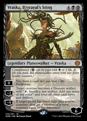 Vraska, Betrayal's Sting (115p) [Phyrexia: All Will Be One Promos]