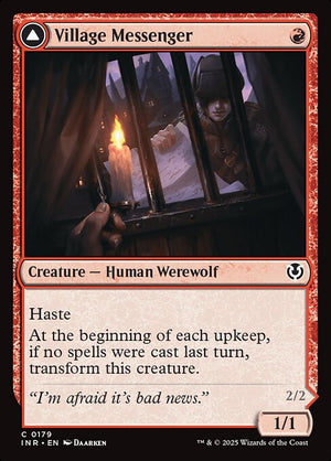 Village Messenger // Moonrise Intruder (179) [Innistrad Remastered]