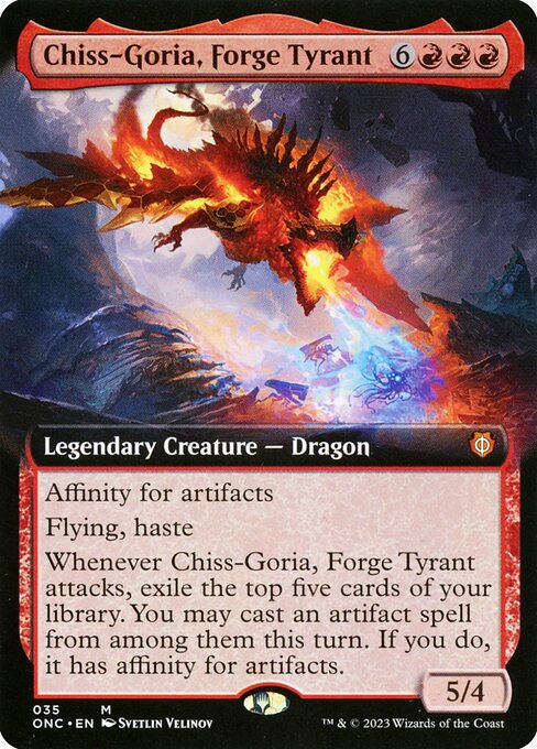 Chiss-Goria, Forge Tyrant (35) [Phyrexia: All Will Be One Commander] [Extended Art]