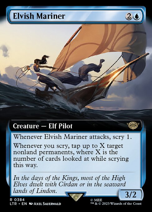 Elvish Mariner (384) [The Lord of the Rings: Tales of Middle-earth] [Extended Art]