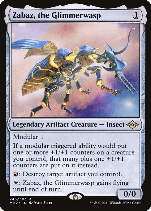 Zabaz, the Glimmerwasp (243) [Modern Horizons 2]