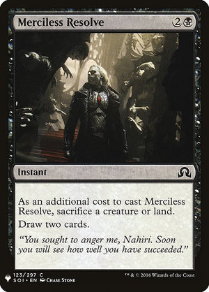 Merciless Resolve (SOI-123) [The List]