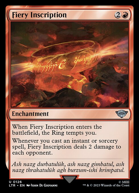 Fiery Inscription (126) [The Lord of the Rings: Tales of Middle-earth]