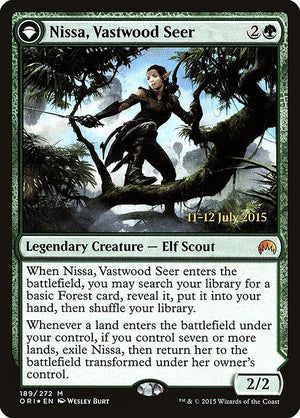 Nissa, Vastwood Seer // Nissa, Sage Animist (189s) [Magic Origins Promos]