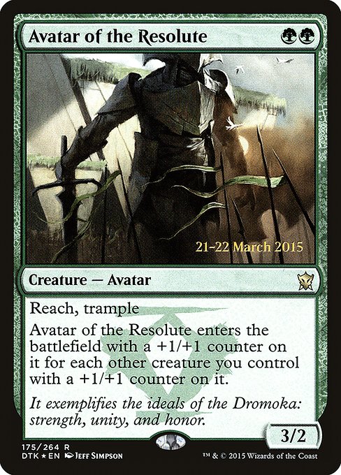 Avatar of the Resolute (175s) [Dragons of Tarkir Promos]