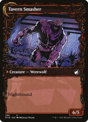 Tavern Ruffian // Tavern Smasher (296) [Innistrad: Midnight Hunt] [Showcase] Reverse