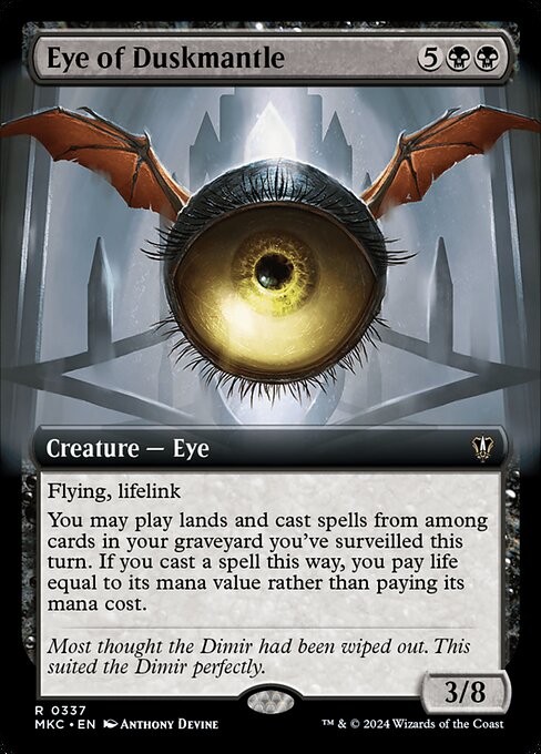 Eye of Duskmantle (337) [Murders at Karlov Manor Commander] [Extended Art]