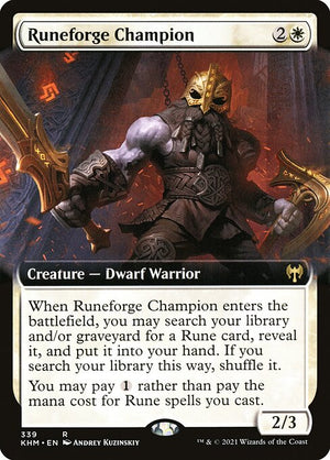 Runeforge Champion (339) [Kaldheim] [Extended Art]