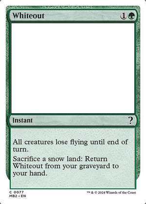 Whiteout (77) [Mystery Booster 2]
