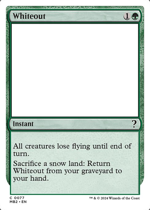 Whiteout (77) [Mystery Booster 2]