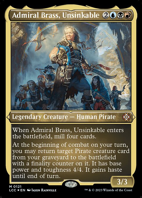 Admiral Brass, Unsinkable (121) [The Lost Caverns of Ixalan Commander]
