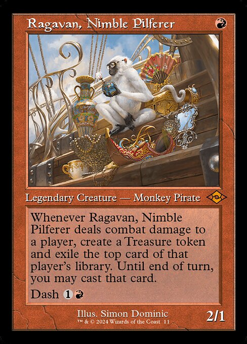 Ragavan, Nimble Pilferer (11) [Modern Horizons 2 Timeshifts]