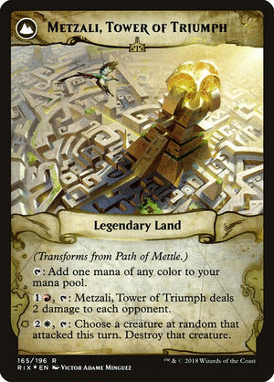 Path of Mettle // Metzali, Tower of Triumph (165s) [Rivals of Ixalan Promos] Reverse