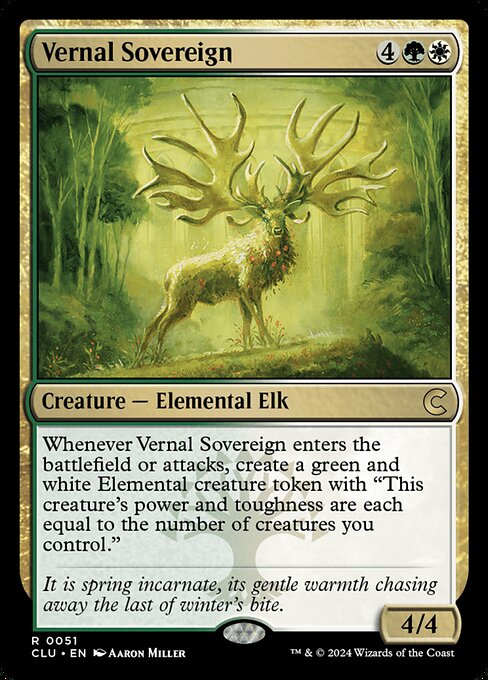 Vernal Sovereign (51) [Ravnica: Clue Edition]