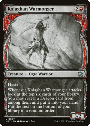 Kolaghan Warmonger (67) [March of the Machine: The Aftermath] [Showcase]