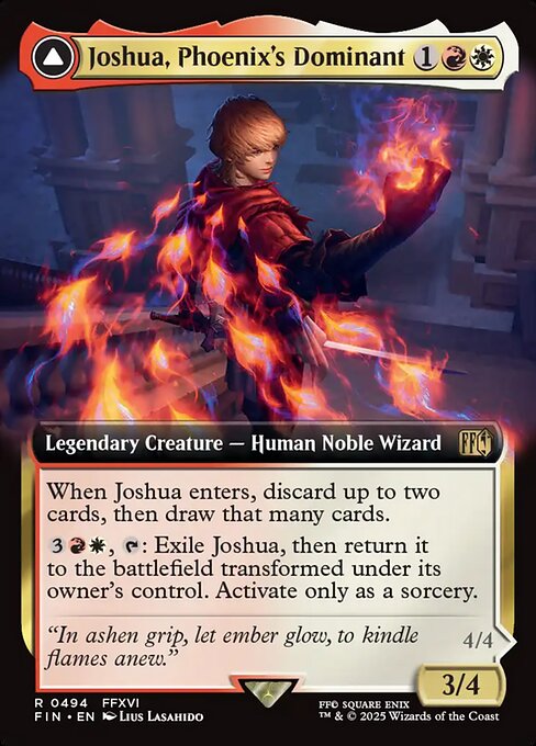 Joshua, Phoenix's Dominant // Phoenix, Warden of Fire (494) [Final Fantasy]