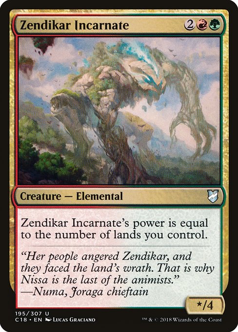 Zendikar Incarnate (195) [Commander 2018]