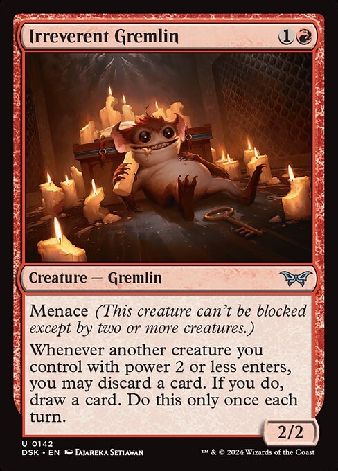 Irreverent Gremlin (142) [Duskmourn: House of Horror]