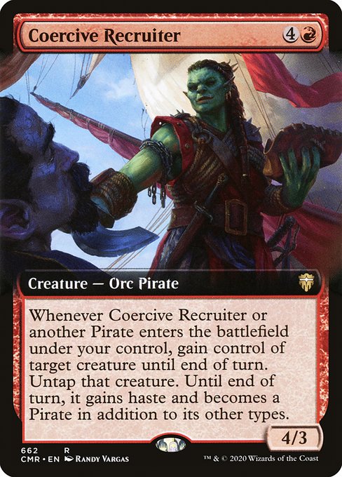 Coercive Recruiter (662) [Commander Legends] [Extended Art]