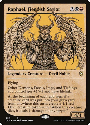 Raphael, Fiendish Savior (438) [Commander Legends: Battle for Baldur's Gate] [Showcase]