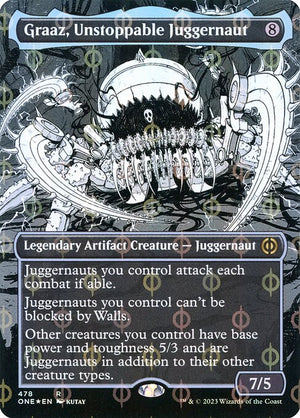 Graaz, Unstoppable Juggernaut (478) [Phyrexia: All Will Be One] [Showcase, Borderless]