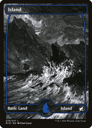 Island (270) [Innistrad: Midnight Hunt] [Full Art, Showcase]